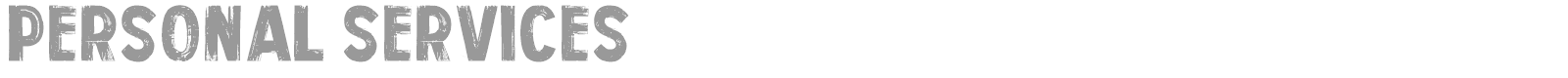 Personal Services font preview
